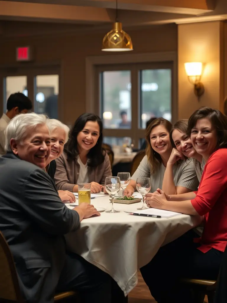 A photograph of FNACA members gathered for a meeting or social event, showcasing the camaraderie and solidarity among veterans within the organization.