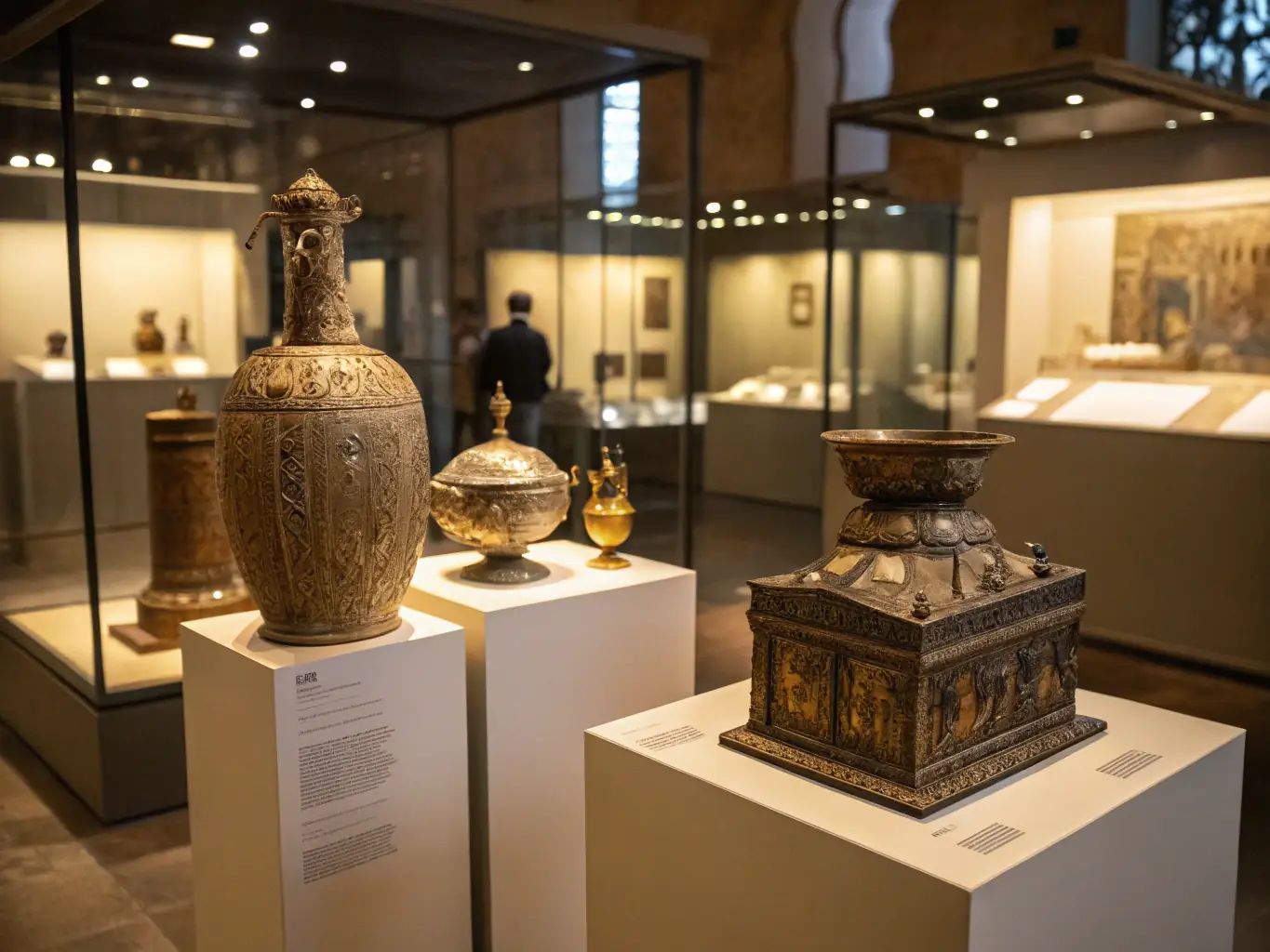 A photograph depicting a historical archive or a display of artifacts related to veterans' experiences, emphasizing the importance of preserving historical memory.